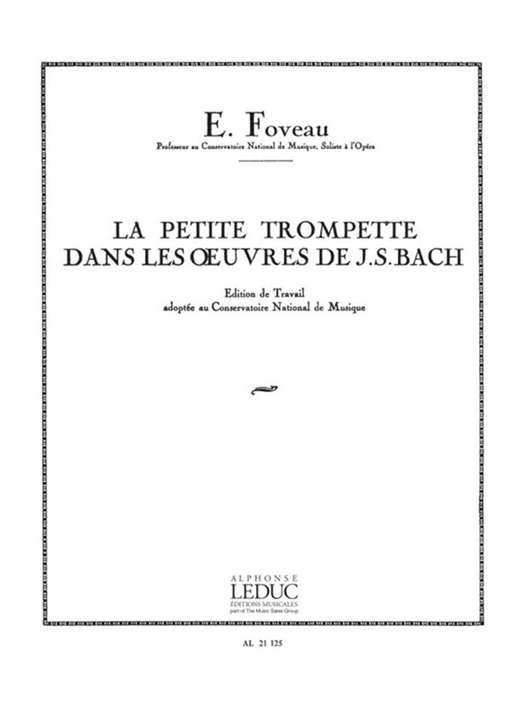 La Petite Trompette dans les Oeuvres de J.S.Bach
